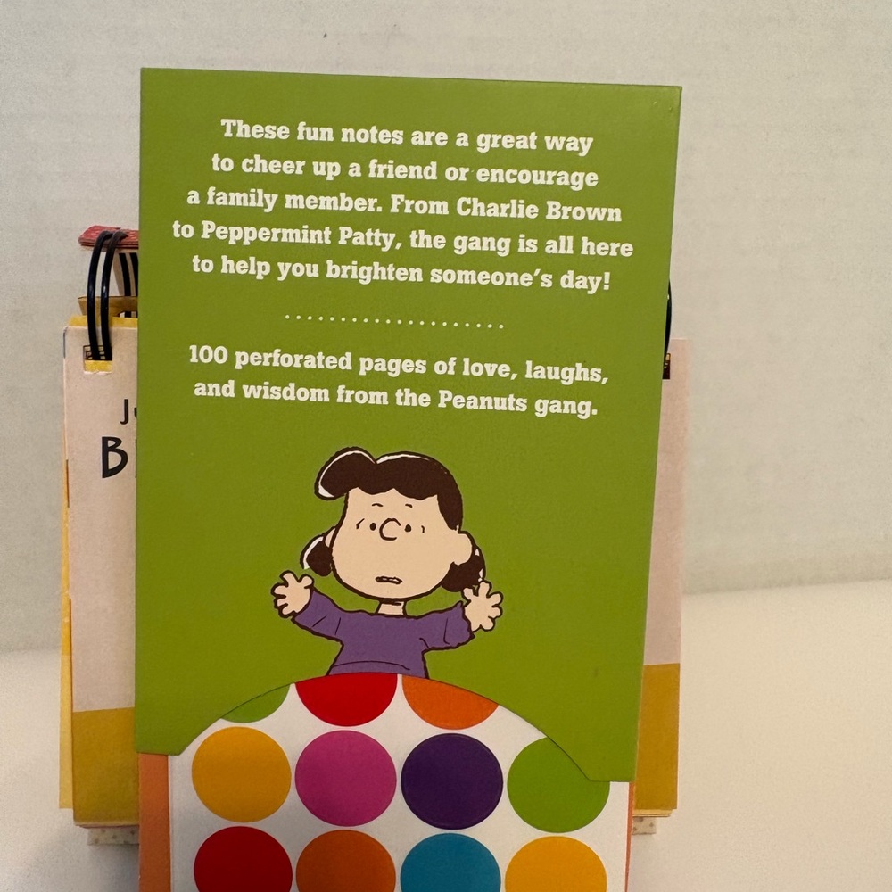 Peanuts Smiles and Blessings perpetual calendar and Notes & Stickers - Picture 5 of 5